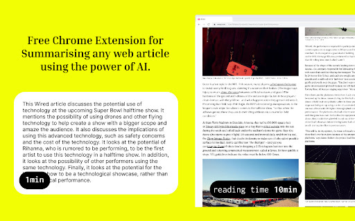 Article Summarizer - 谷歌插件