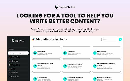 SuperChat.ai - 谷歌插件