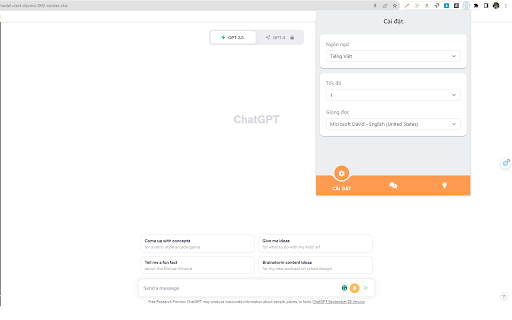 GPT Voice Chat Support - 谷歌插件