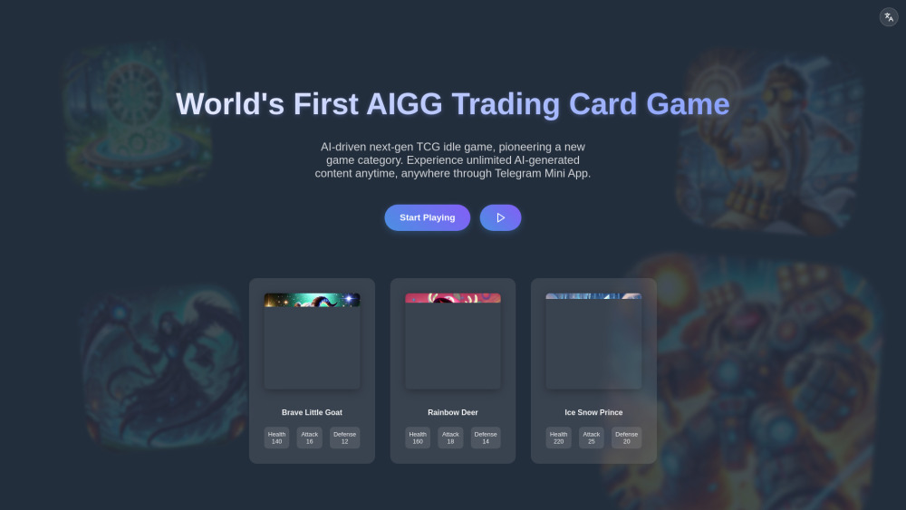 2025 First AIGG Trading Card Game