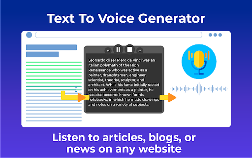 Text to Voice Generator - 谷歌插件