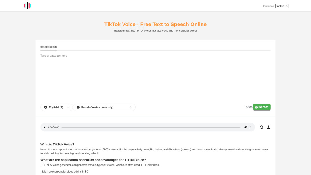 TikTok Voice
