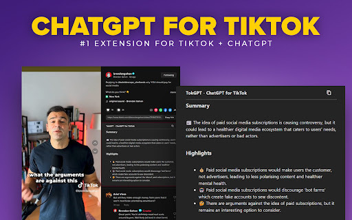 TikTok Video Transcript and Summary - 谷歌插件