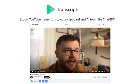 Transcripti - 谷歌插件
