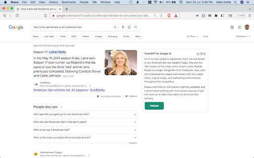 TruthGPT for Google - 谷歌插件