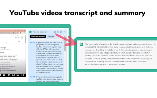 YouTube Easy Copy with ChatGPT - 谷歌插件