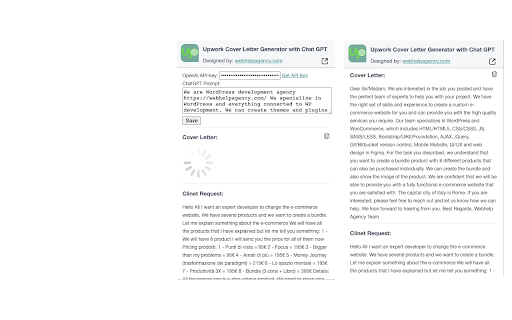 Upwork Job Description Extension - 谷歌插件