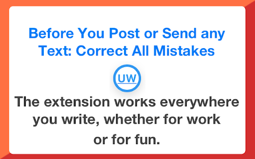 UpWrite AI Proofreading Chrome Extension - 谷歌插件