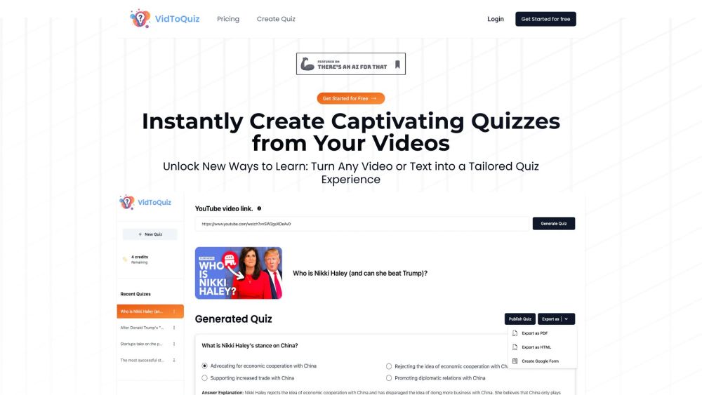VidToQuiz