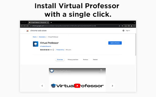 Virtual Professor - 谷歌插件