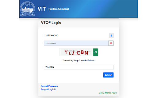 Vtop Captcha Solver - 谷歌插件