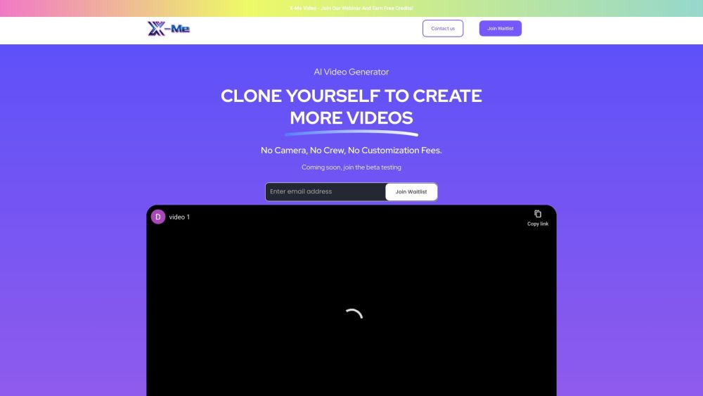 X-Me - x-me.world | AI视频生成器