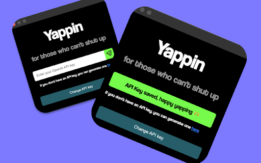 Yapping Chrome Extension - 谷歌插件