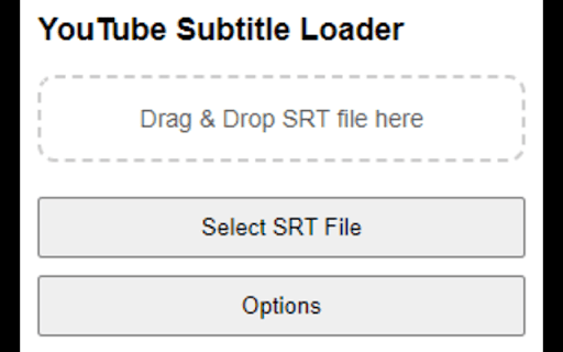 Custom SRT Loader for YouTube - 谷歌插件