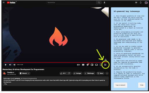 YouTube Summary Extension - 谷歌插件
