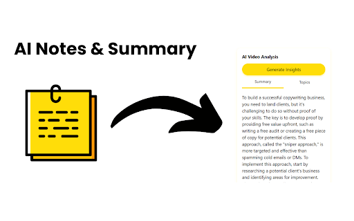 YT Summary Generator - 谷歌插件