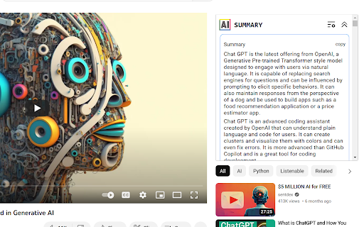 Chrome Extension - SummarizeX - 谷歌插件