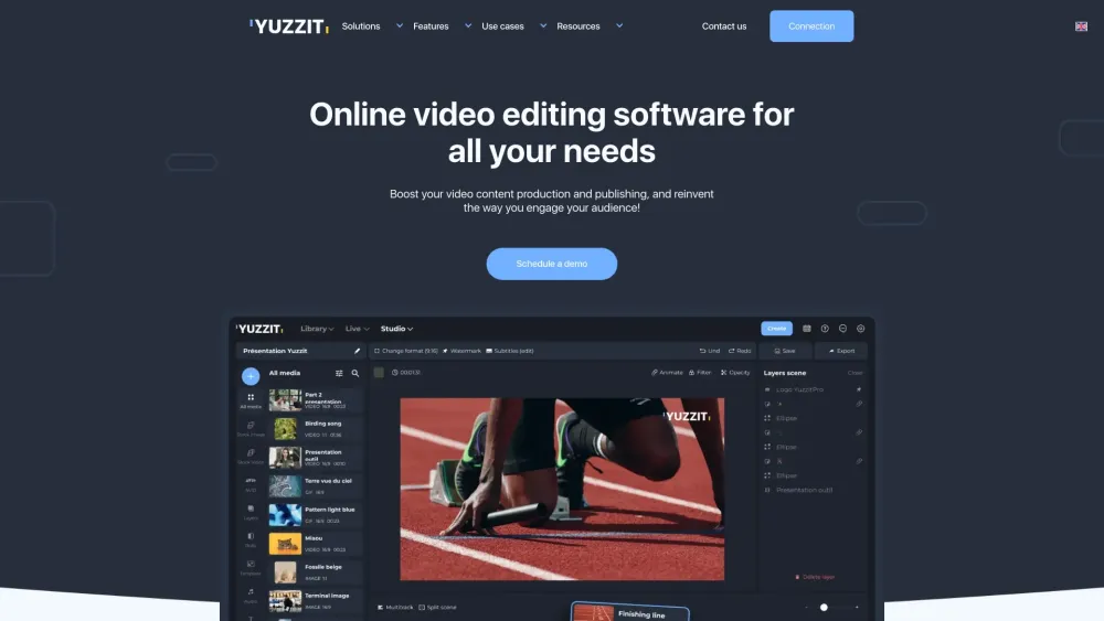 Yuzzit - Video editing & live streaming software